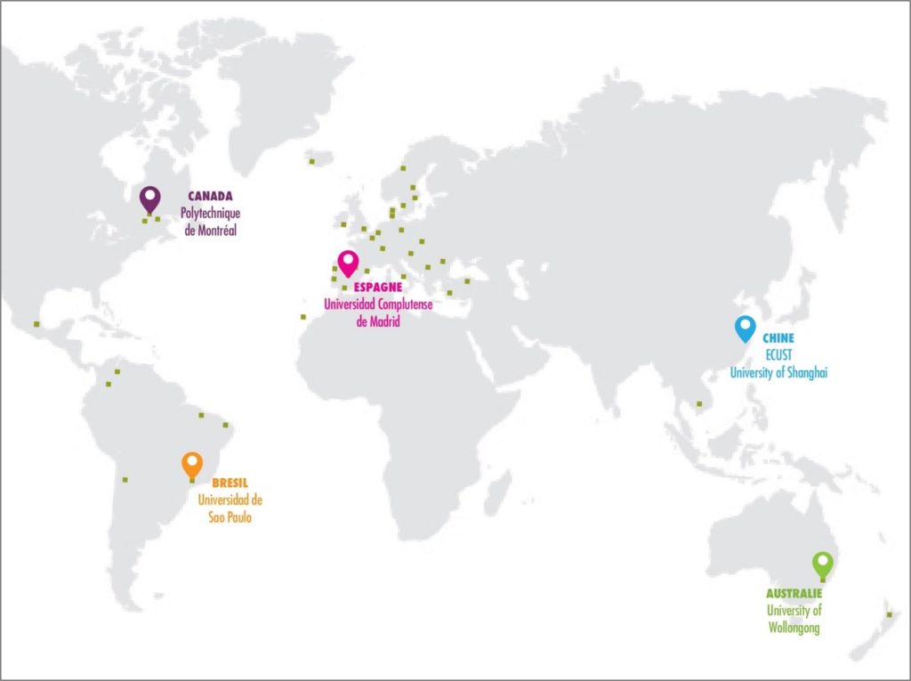 Carte des mobilités à l'ENSGTI